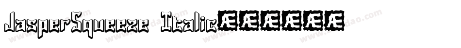 JasperSqueeze Italic字体转换